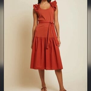 Nation LTD dress M NWOT rust